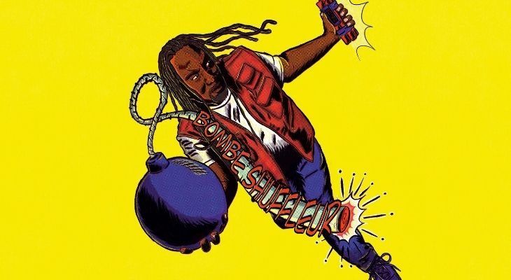 Colour cartoon of Reginald D Hunter